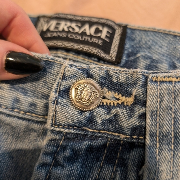 Versace Jeans Couture Denim with Black Leather Patch - Picture 14 of 15
